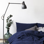 Load image into Gallery viewer, Navy Washed Linen Bed Set
