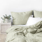 Load image into Gallery viewer, Sage Linen Bed Set
