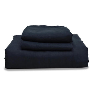 Blue Linen Duvet Set