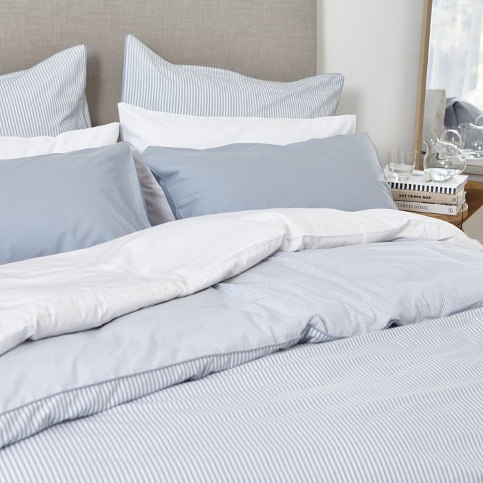 Blue Stripe Bedding Set