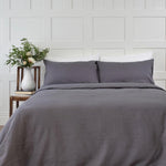 Load image into Gallery viewer, Grey Linen Duvet Set
