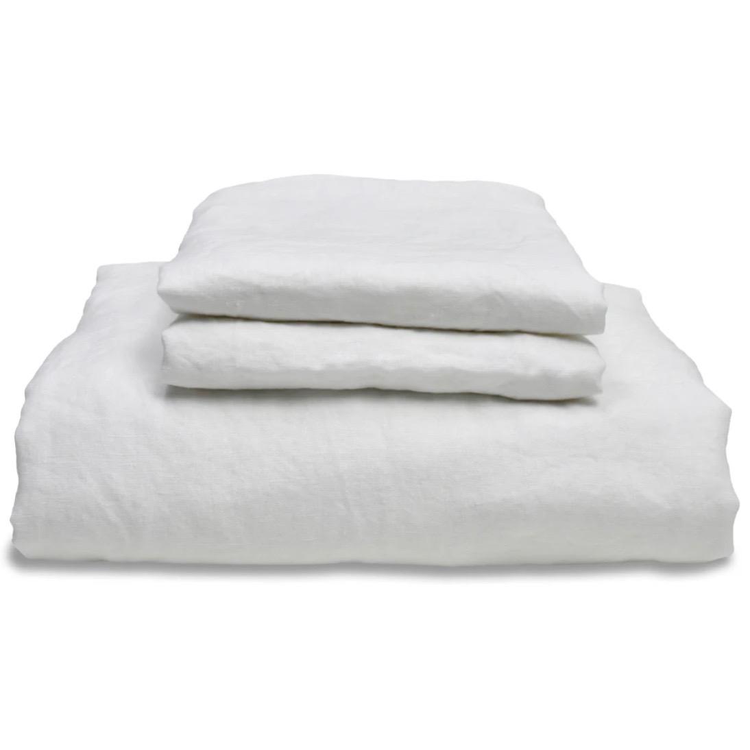 White Linen Duvet Set