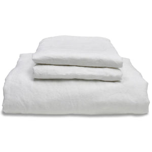 White Linen Duvet Set