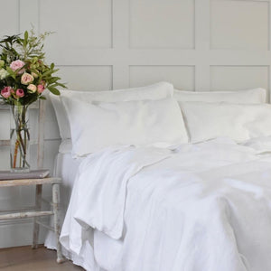 White Linen Duvet Set